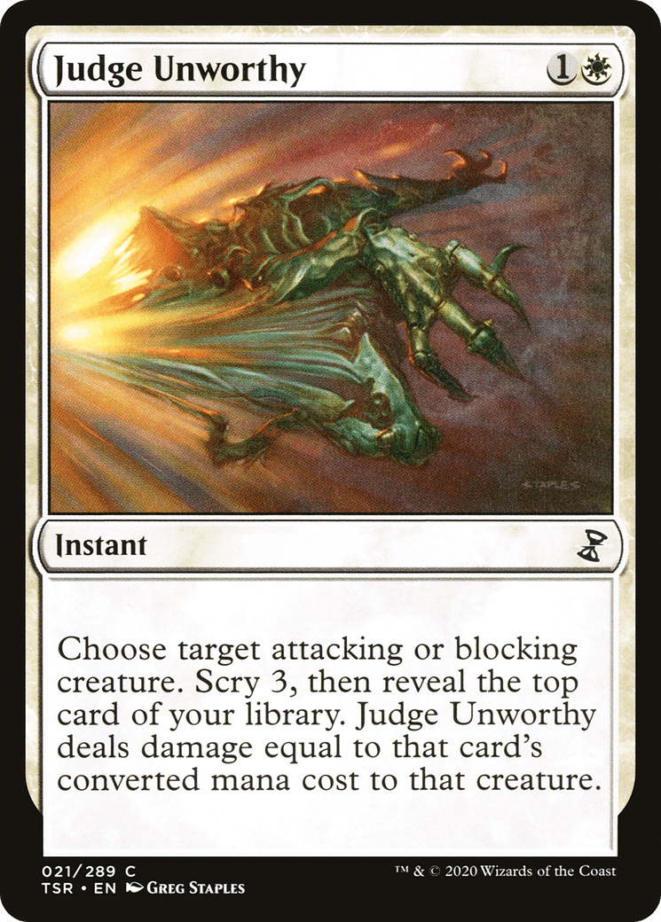 Judge Unworthy [Time Spiral Remastered] Foil