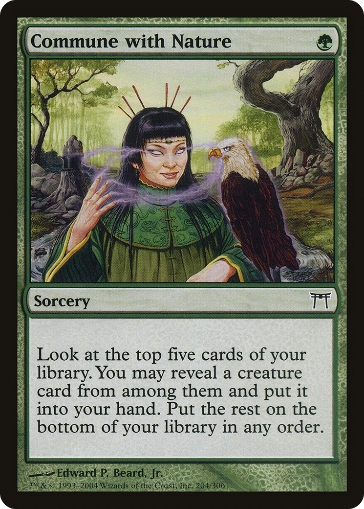 Commune with Nature [Champions of Kamigawa] Foil