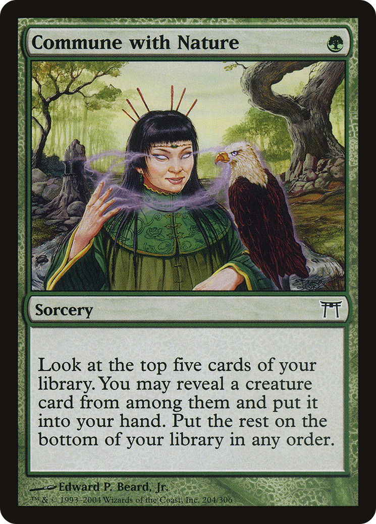 Commune with Nature [Champions of Kamigawa] Foil