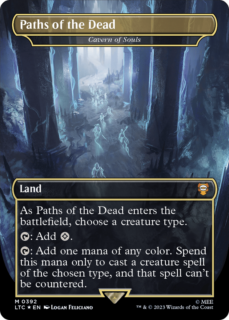 Paths of the Dead - Cavern of Souls (Surge Foil Realms and Relics) [The Lord of the Rings: Tales of Middle-Earth Commander]