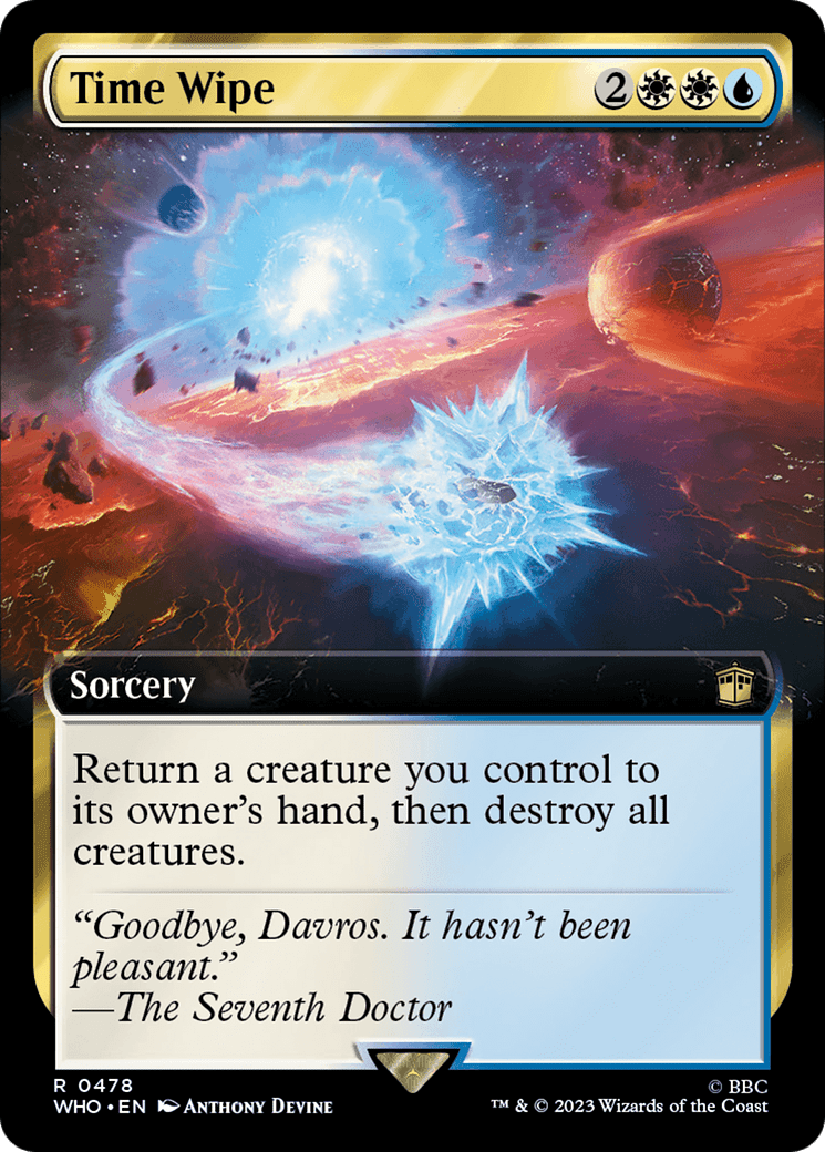 Time Wipe (Extended Art) [Doctor Who]