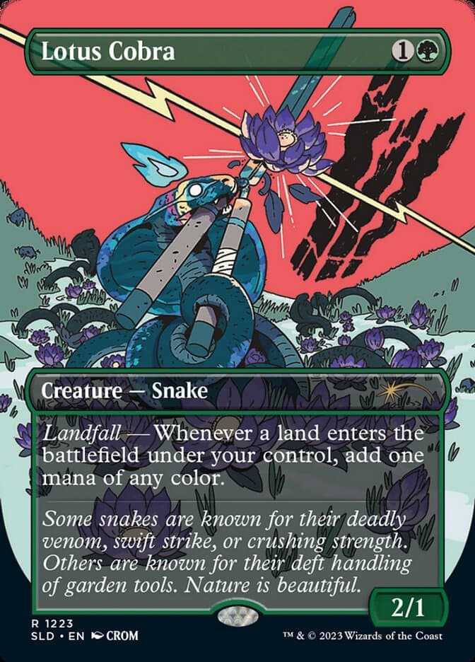Lotus Cobra (Borderless) [Secret Lair Drop Series] Foil
