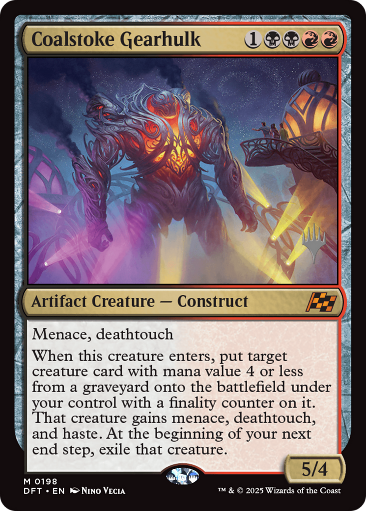 Coalstoke Gearhulk (198) [Promo Pack: Aetherdrift]  Foil