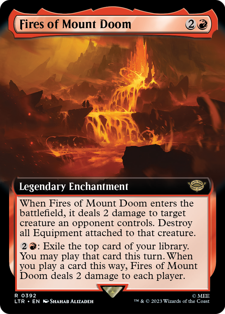 Fires of Mount Doom (Extended Art) [The Lord of the Rings: Tales of Middle-Earth] Foil