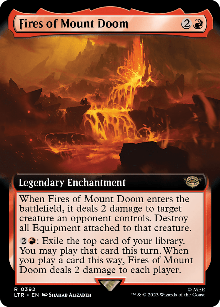 Fires of Mount Doom (Extended Art) [The Lord of the Rings: Tales of Middle-Earth] Foil