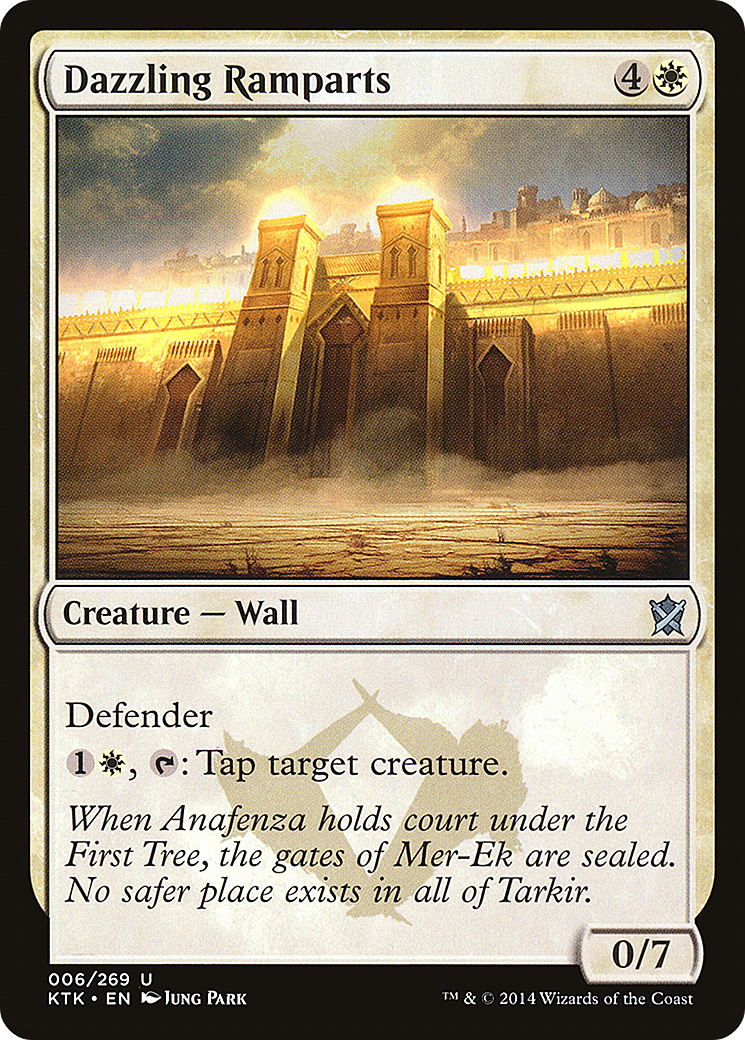 Dazzling Ramparts [Khans of Tarkir] Foil