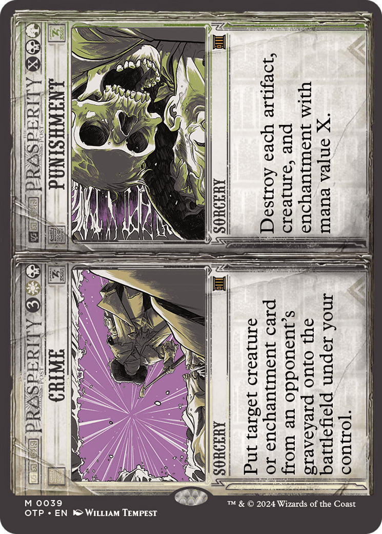 Crime // Punishment [Outlaws of Thunder Junction: Breaking News] Foil