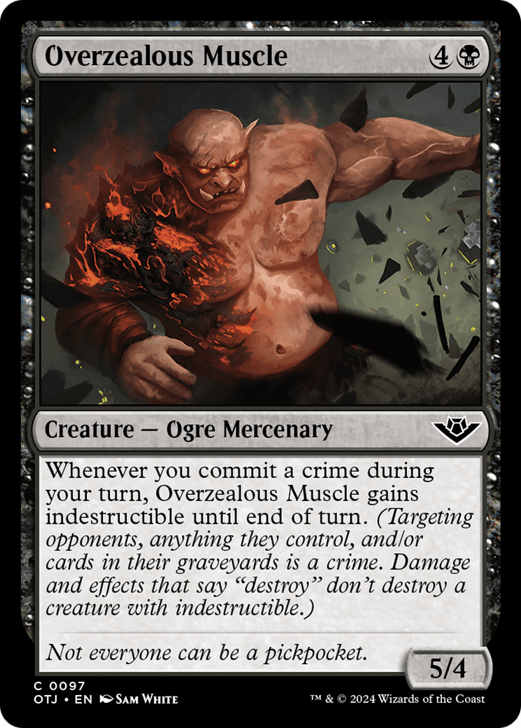 Overzealous Muscle [Outlaws of Thunder Junction] Foil