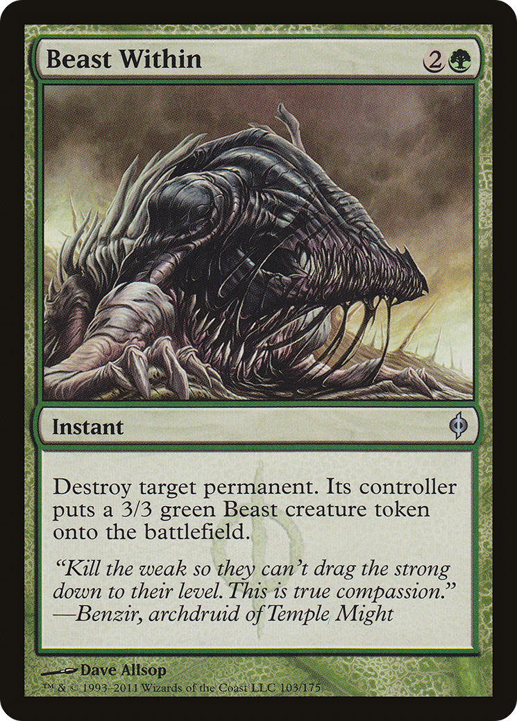 Beast Within [New Phyrexia] Foil
