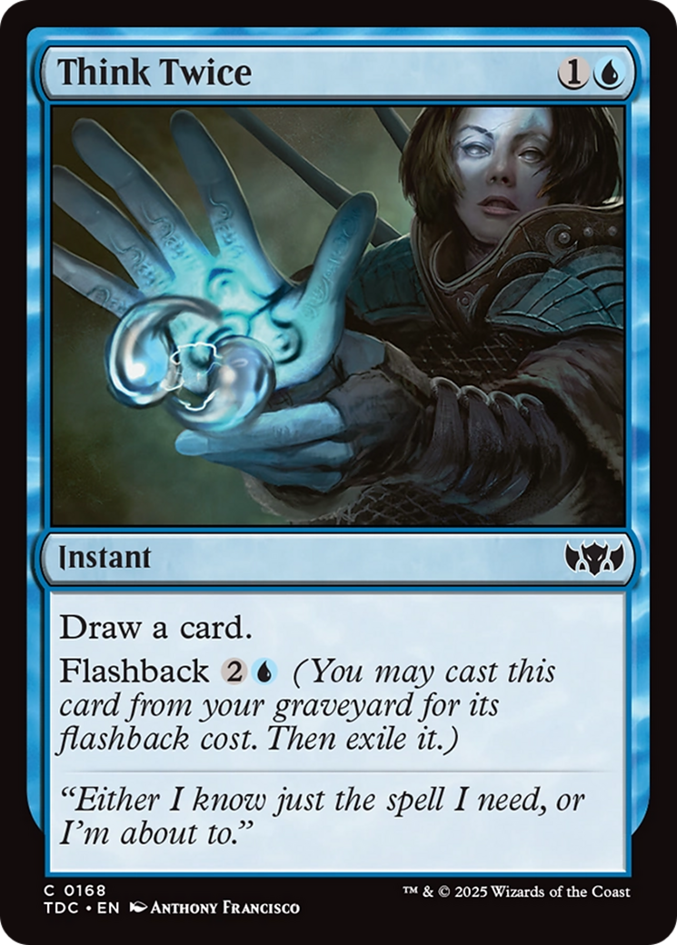 Think Twice (168) [Commander: Tarkir: Dragonstorm]