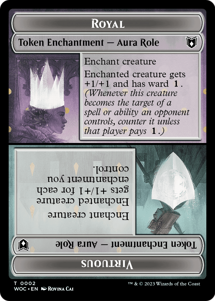 Royal // Virtuous (TWOC-002) - Wilds of Eldraine Commander Tokens Foil