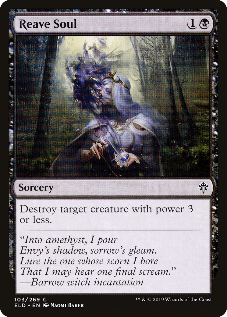 Reave Soul [Throne of Eldraine] Foil