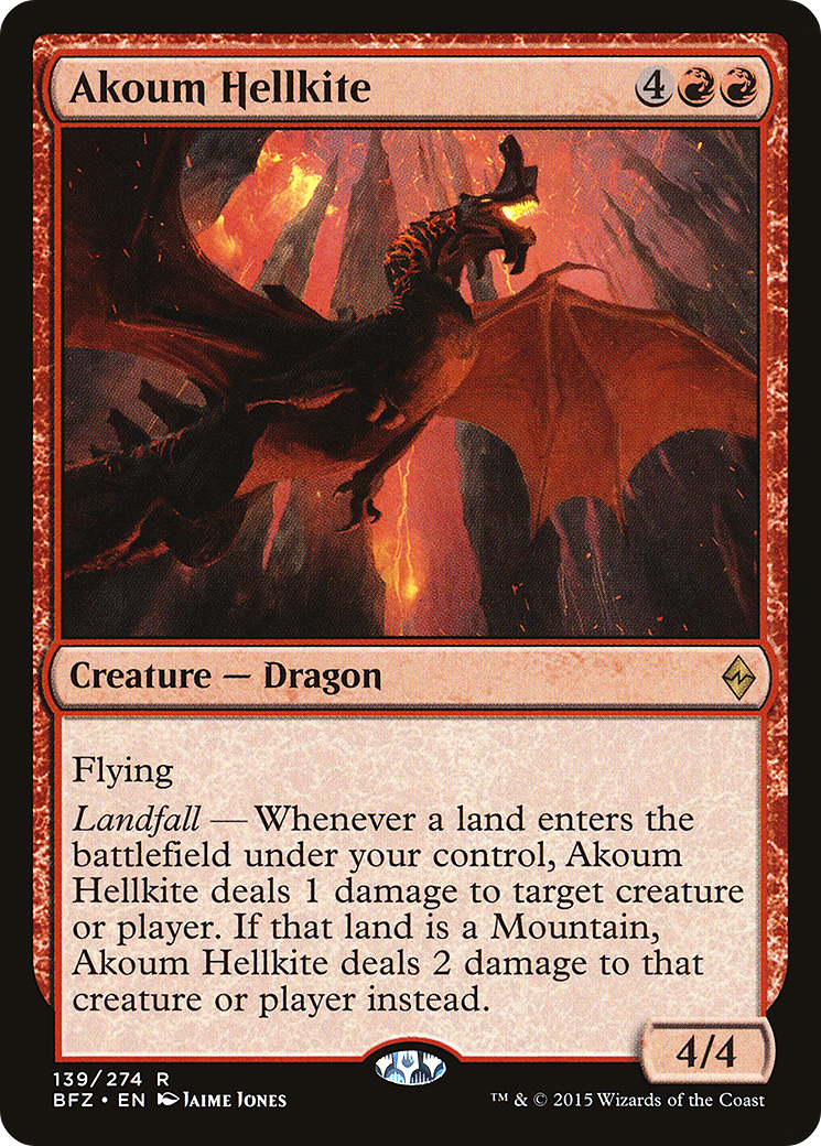 Akoum Hellkite [Battle for Zendikar] Foil