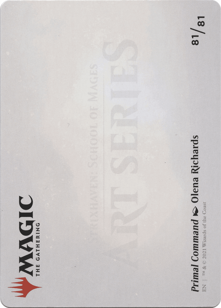 Primal Command // Primal Command (ASTX-081) - Strixhaven Art Series (Borderless) Foil