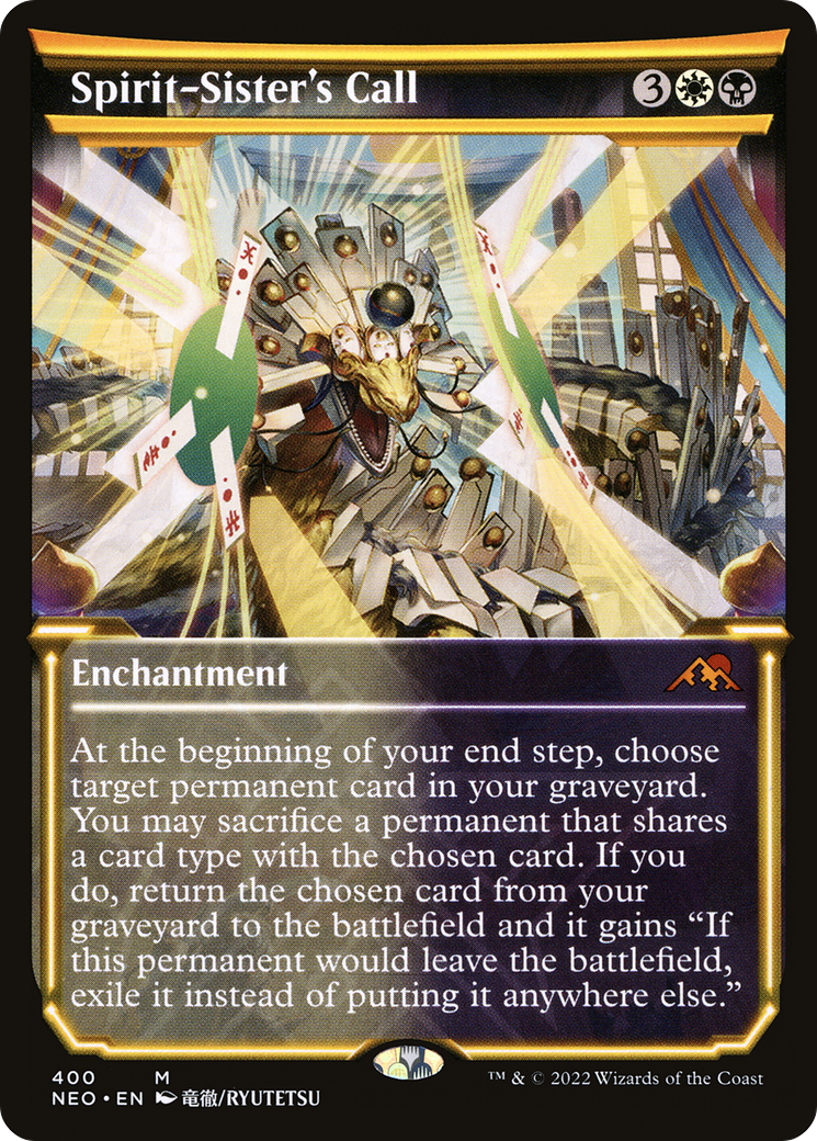 Spirit-Sister's Call (Showcase Soft Glow) [Kamigawa: Neon Dynasty] Foil