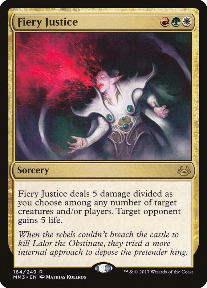 Fiery Justice 164/249 (Modern Masters 2017) 