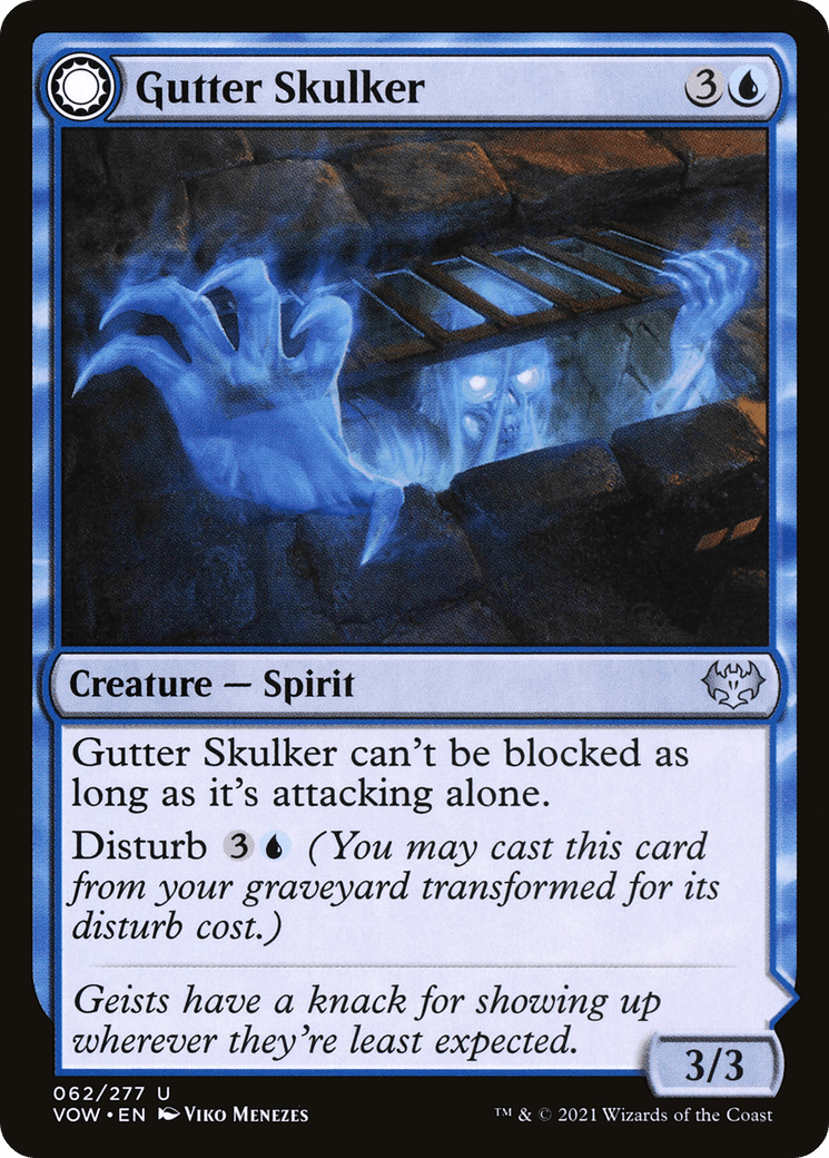 Gutter Skulker // Gutter Shortcut [Innistrad: Crimson Vow] Foil