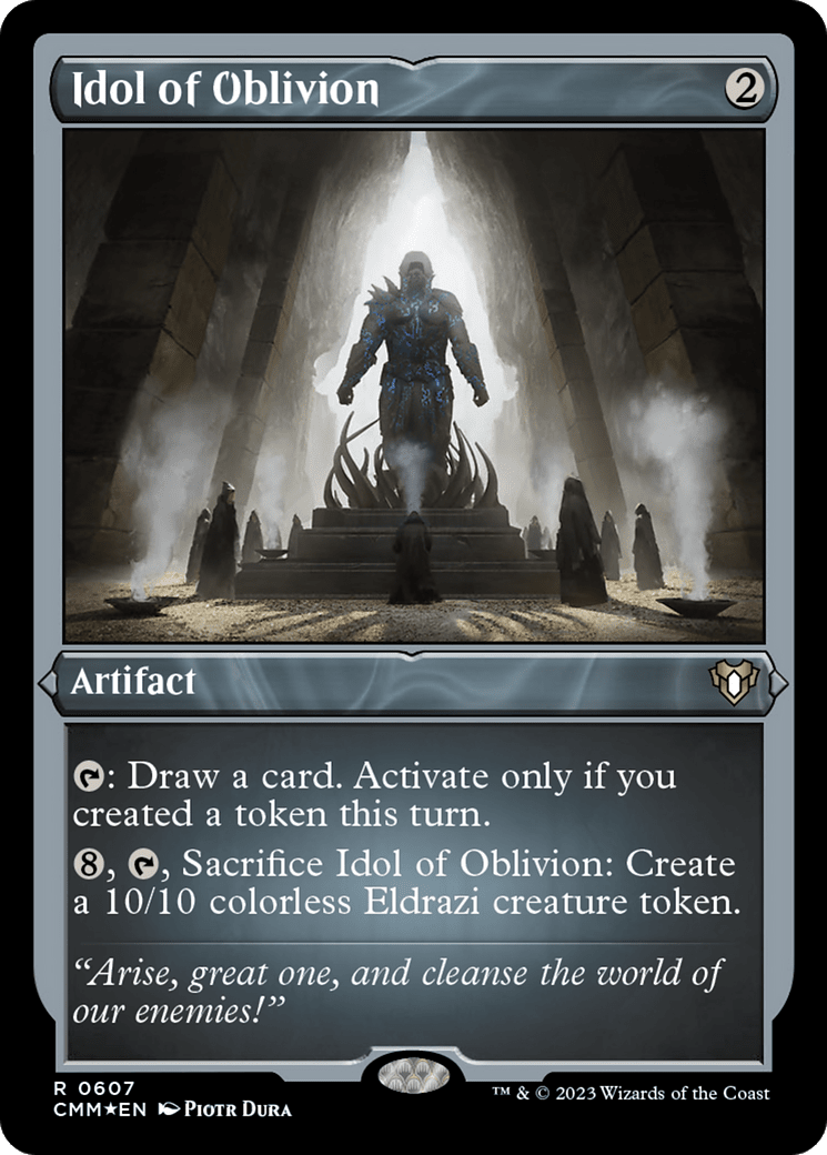 Idol of Oblivion (CMM-607) - Commander Masters Etched Foil