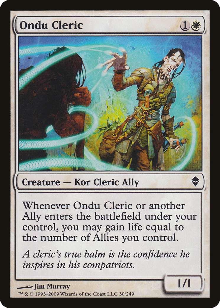 Ondu Cleric [Zendikar] Foil