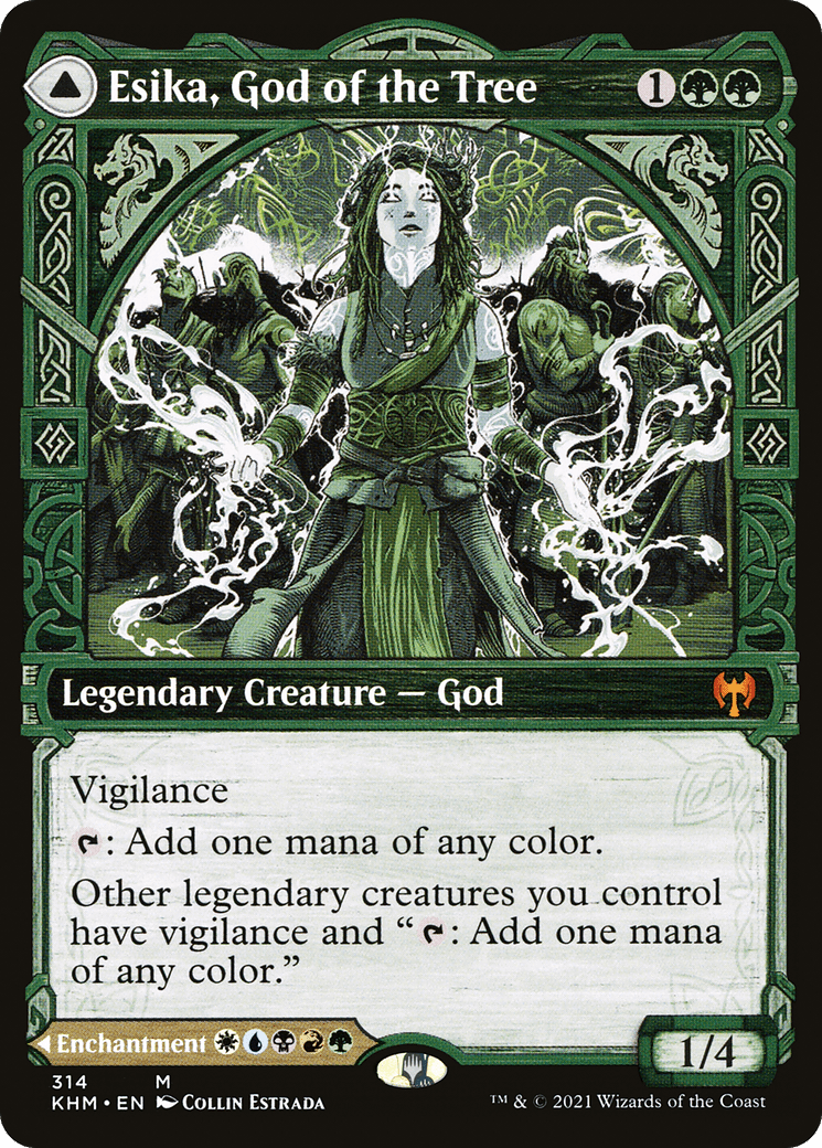 Esika, God of the Tree // The Prismatic Bridge (Showcase) [Kaldheim] Foil