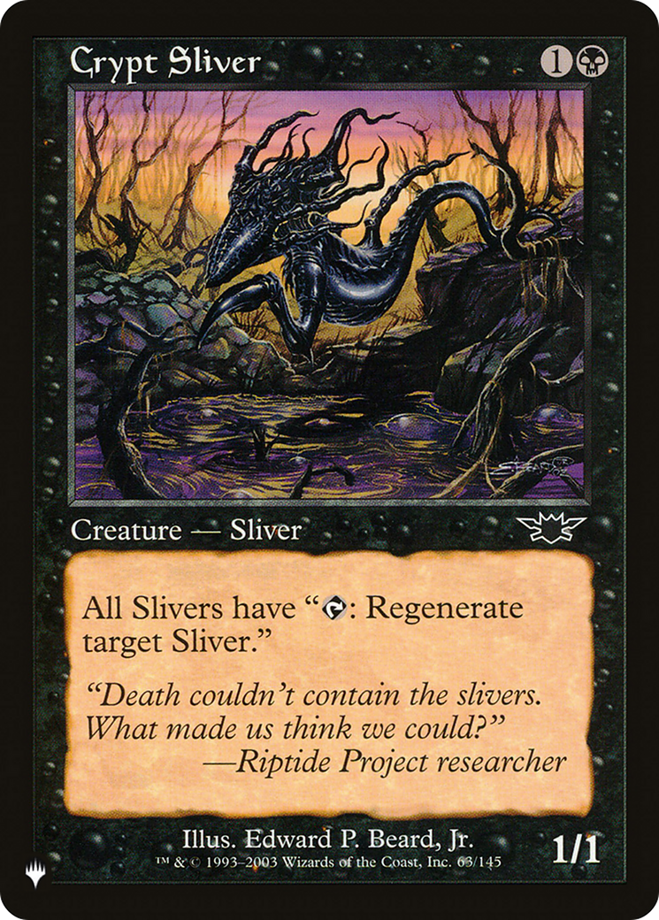 Crypt Sliver |  (LGN-63) [The List]