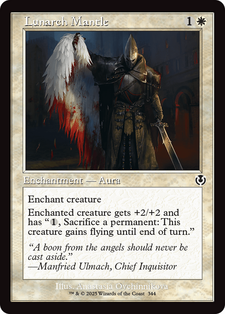 Lunarch Mantle (Retro Frame) (-344) [Innistrad Remastered]