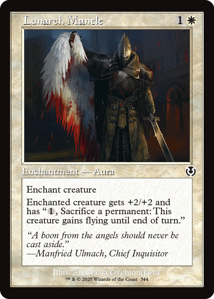 Lunarch Mantle (Retro Frame) (-344) [Innistrad Remastered]  Foil