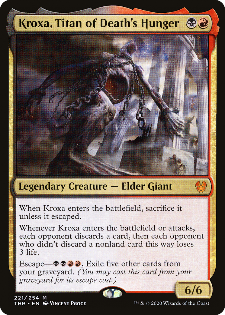 Kroxa, Titan of Death's Hunger [Theros Beyond Death] Foil
