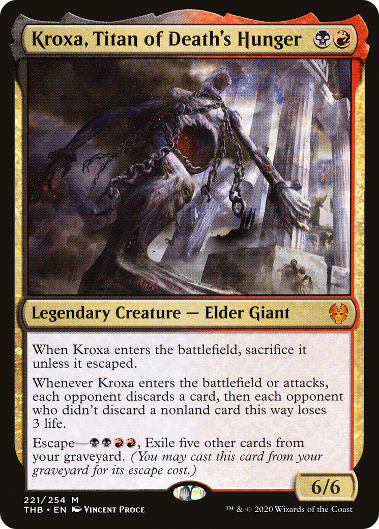 Kroxa, Titan of Death's Hunger [Theros Beyond Death] Foil