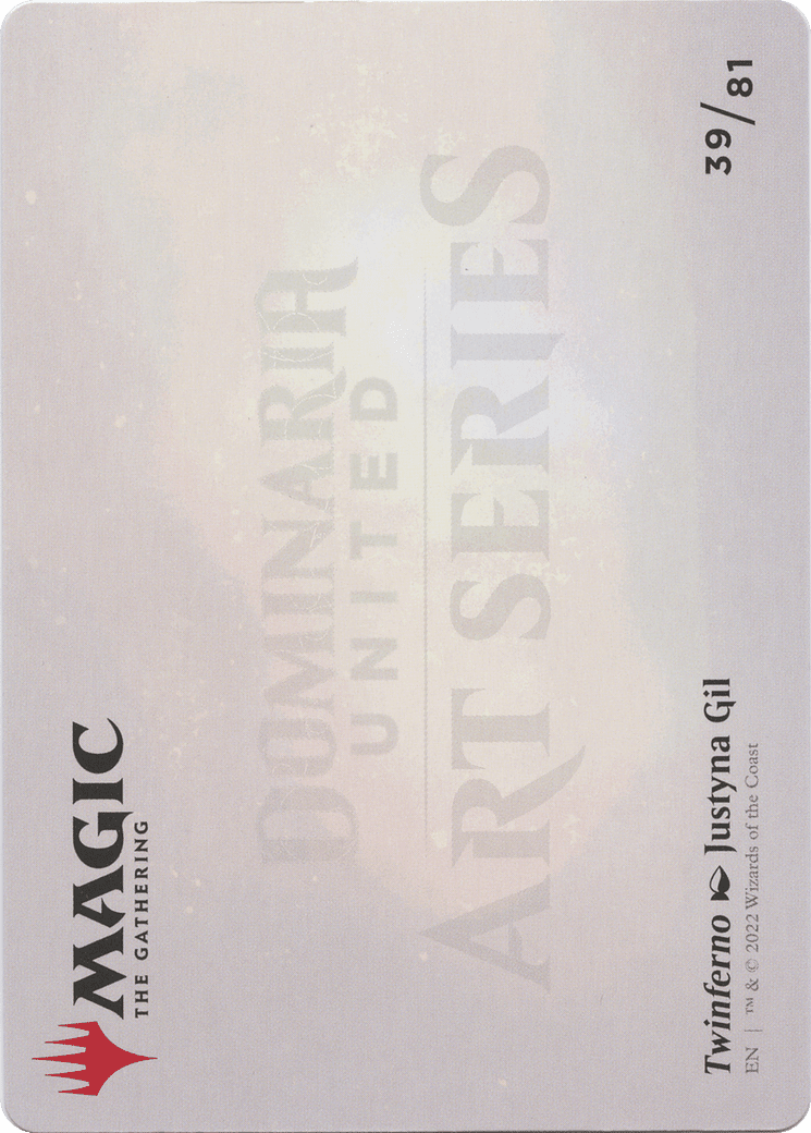 Twinferno // Twinferno (ADMU-039) - Dominaria United Art Series (Borderless) Foil