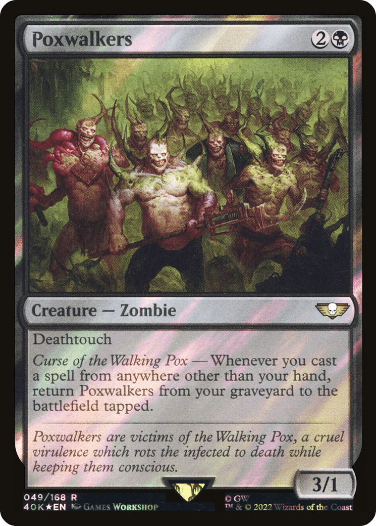 Poxwalkers (Surge Foil) [Warhammer 40,000]