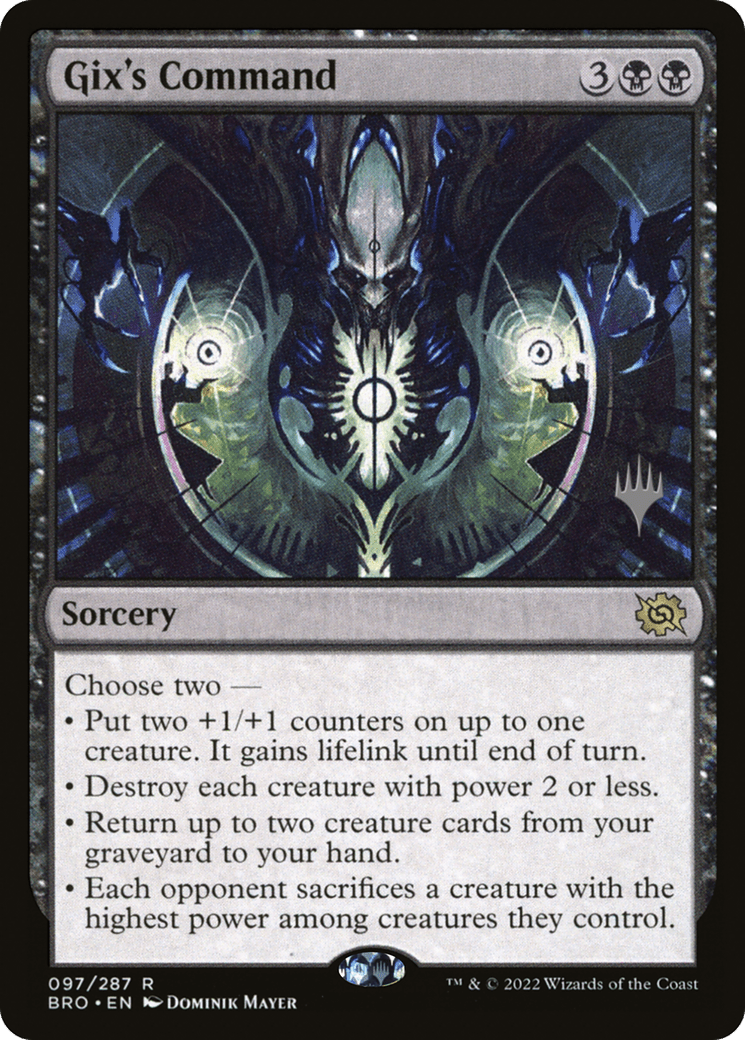 Gix's Command (Promo Pack) [The Brothers' War Promos] Foil