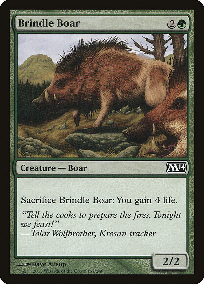 Brindle Boar 167 (Magic 2014 (M14)) 