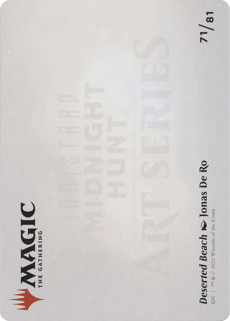 Deserted Beach // Deserted Beach (AMID-071) - Midnight Hunt Art Series (Borderless) Foil