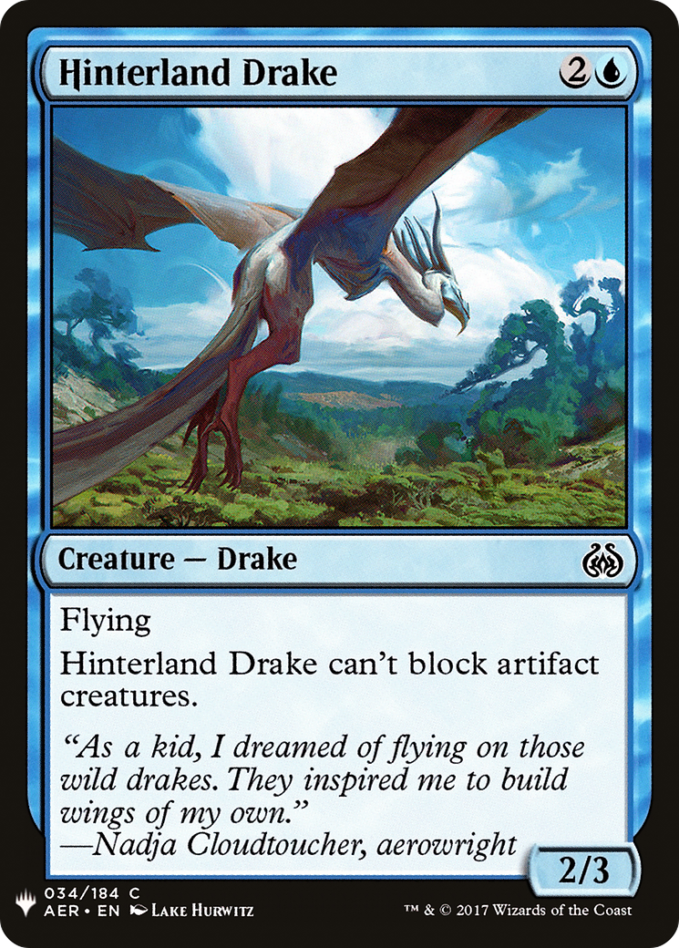 Hinterland Drake |  (AER-34) [The List]
