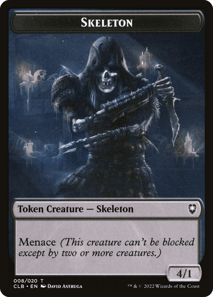 Skeleton Token [Commander Legends: Battle for Baldur's Gate Tokens]