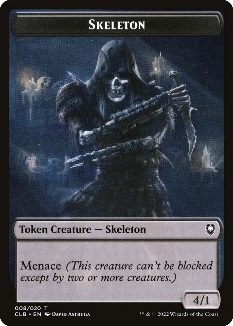 Skeleton (TCLB-008) - Battle for Baldur's Gate Tokens Foil