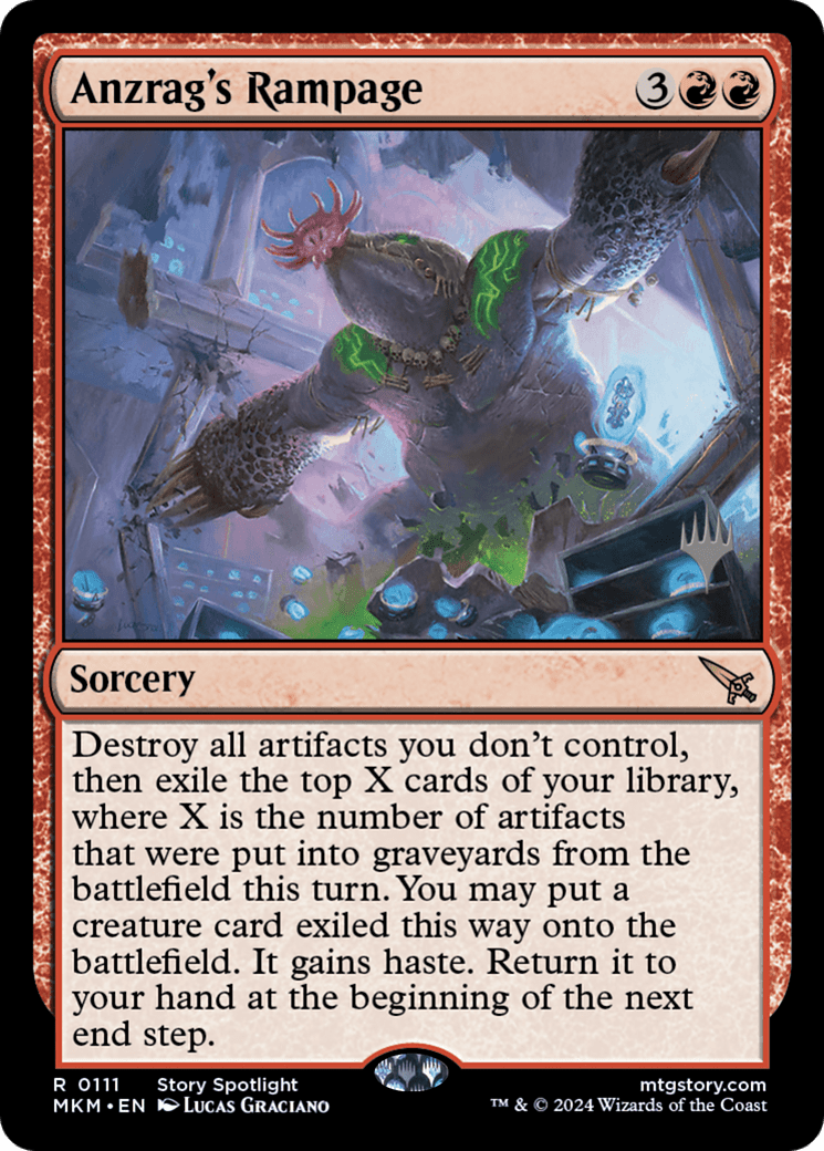 Anzrag's Rampage (Promo Pack) [Murders at Karlov Manor Promos] Foil