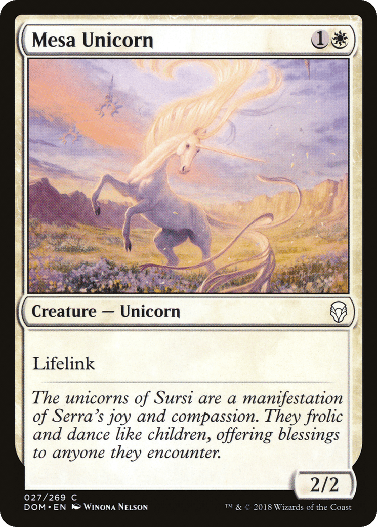Mesa Unicorn [Dominaria] Foil