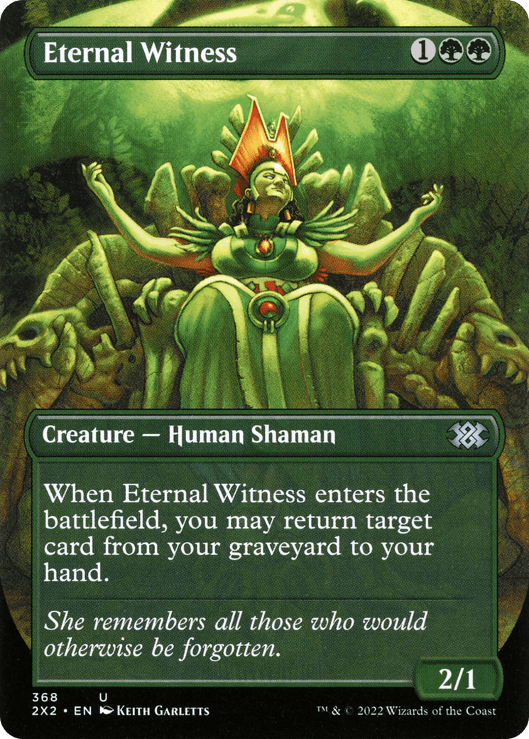 Eternal Witness (Borderless Alternate Art) [Double Masters 2022] Foil