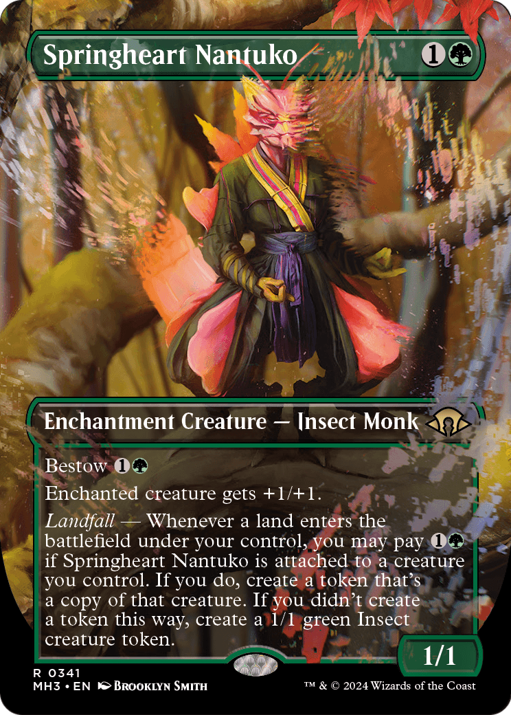 Springheart Nantuko (Borderless) [Modern Horizons 3] Foil