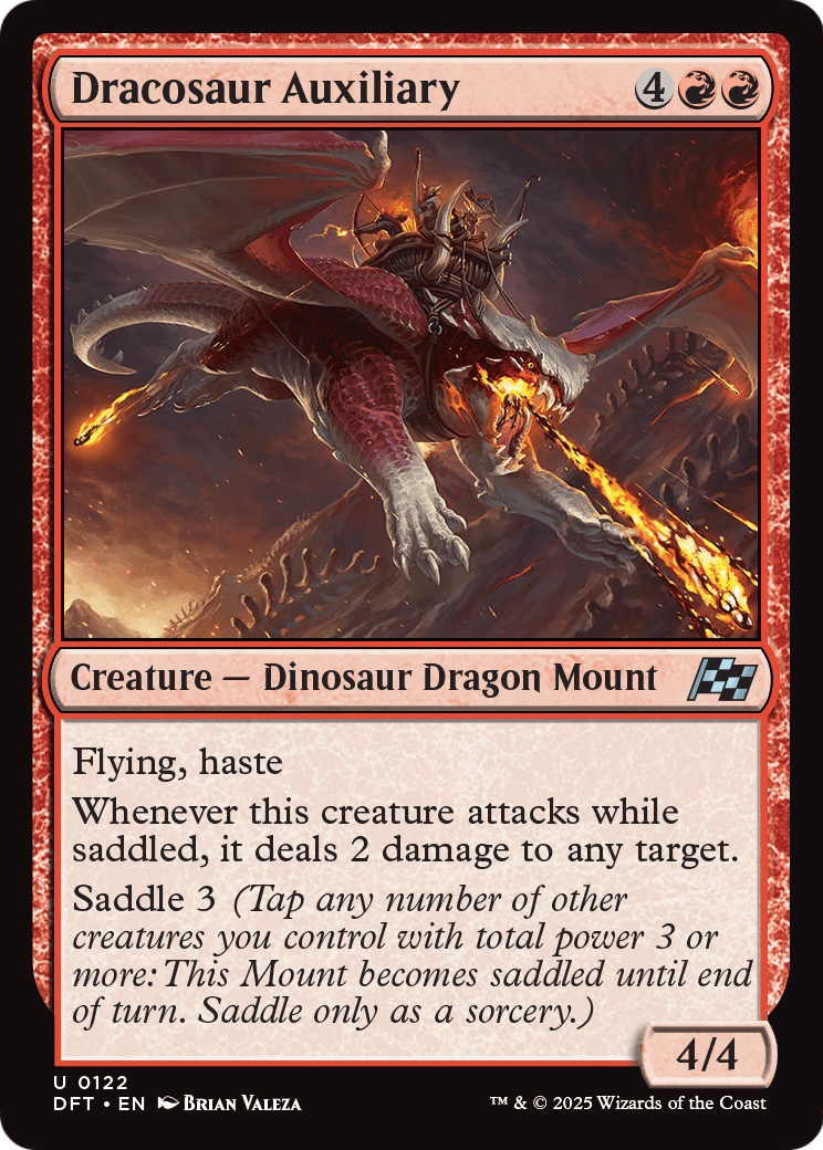 Dracosaur Auxiliary |  Foil (122) [Aetherdrift]