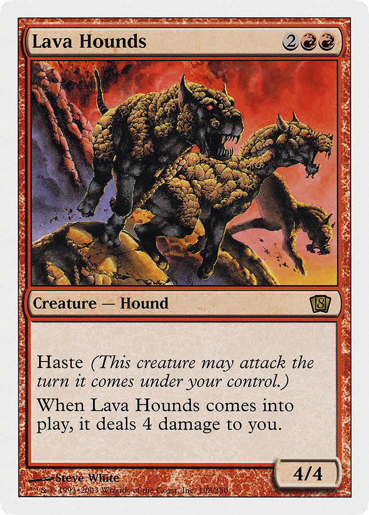 Lava Hounds [Eighth Edition] Foil