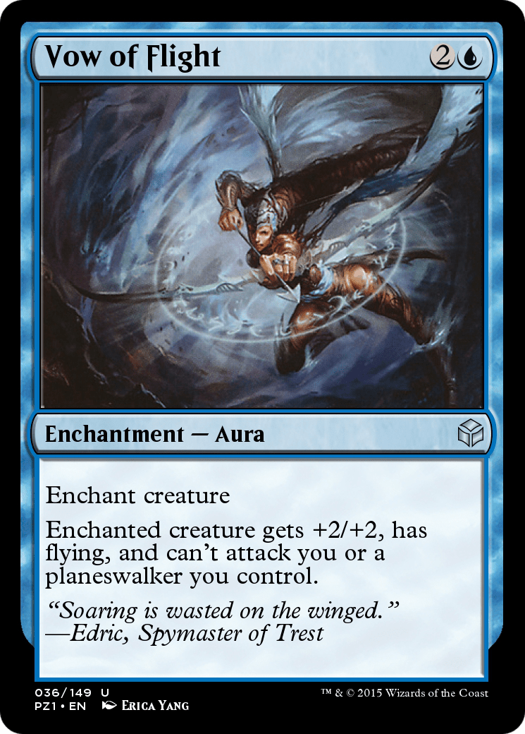 Vow of Flight (PZ1-036) - Legendary Cube Prize Pack Foil