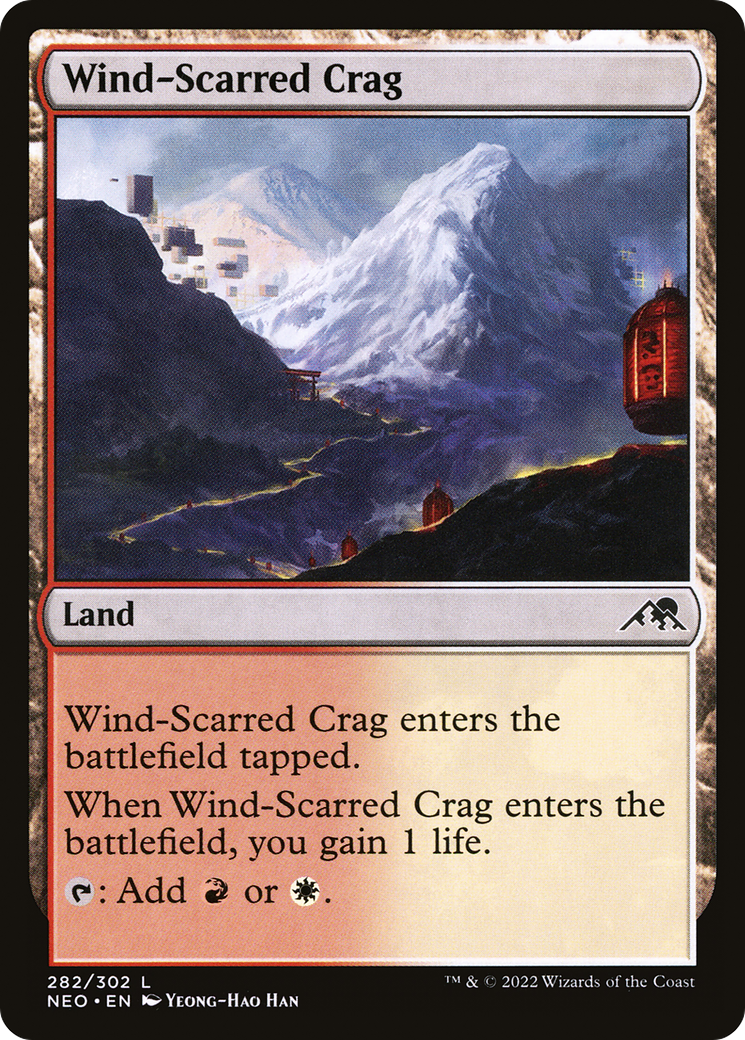 Wind-Scarred Crag [Kamigawa: Neon Dynasty] Foil