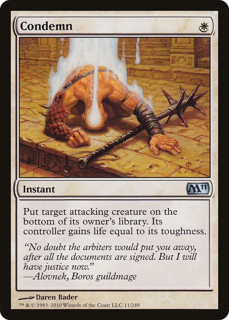 Condemn [Magic 2011] Foil