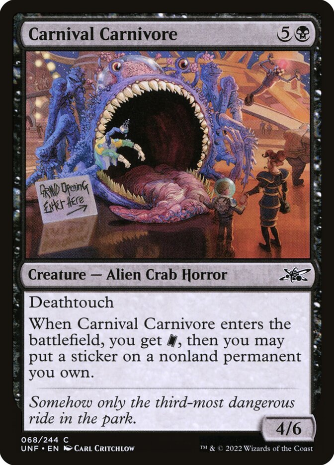 Carnival Carnivore 68/244 (Unfinity)  - Foil
