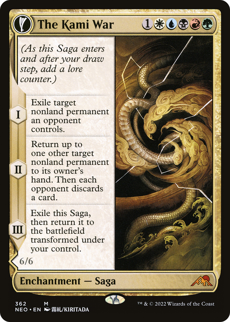 The Kami War // O-Kagachi Made Manifest (Showcase Soft Glow) [Kamigawa: Neon Dynasty] Foil