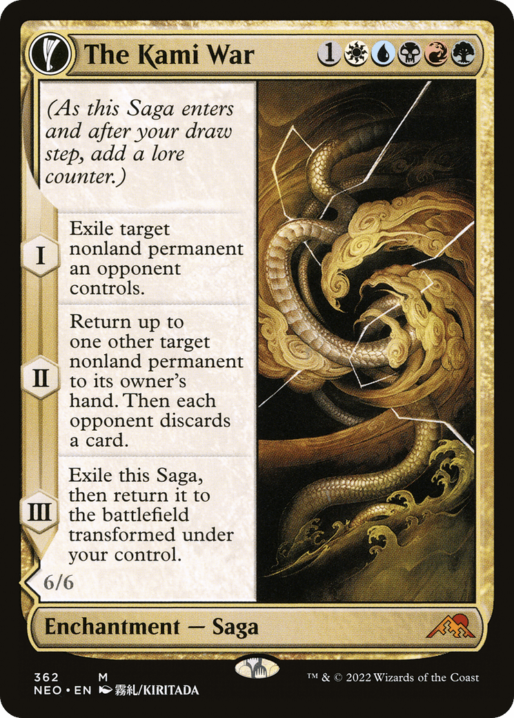 The Kami War // O-Kagachi Made Manifest (Showcase Soft Glow) [Kamigawa: Neon Dynasty] Foil