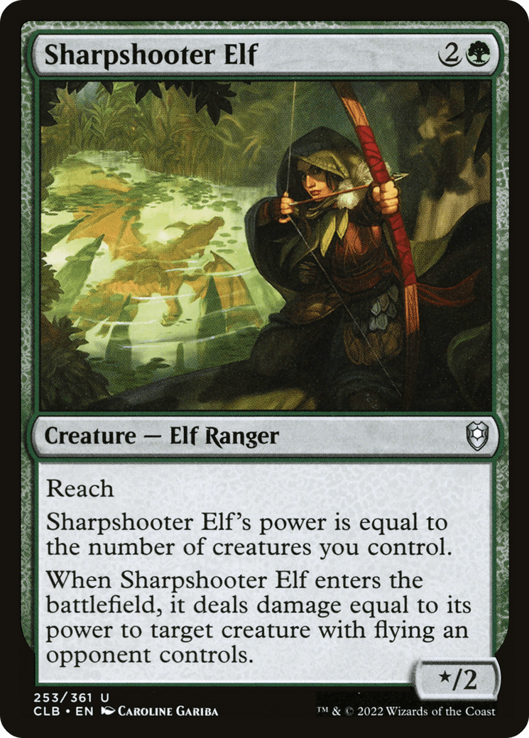 Sharpshooter Elf [Commander Legends: Battle for Baldur's Gate] Foil